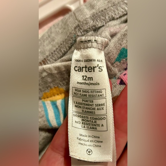 🔥NWT Girls Carter’s 4pc pajama tops & pants set - Picture 6 of 10